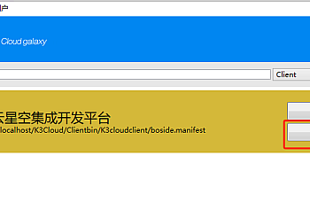 金蝶云星空bos打开时报错:服务器设置异常 解决方案