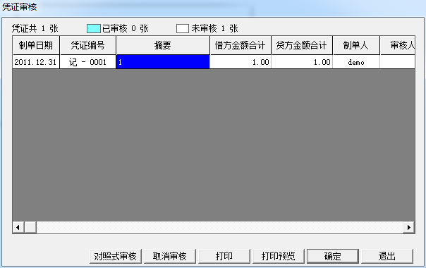 用友T3怎么审核凭证和取消审核凭证，如何审核或反审核凭证，只有一个用户怎么设置不审核？(图2)