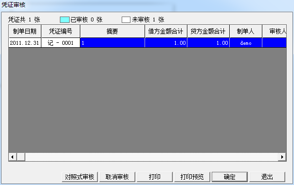 用友T3怎么审核凭证和取消审核凭证，如何审核或反审核凭证，只有一个用户怎么设置不审核？(图7)